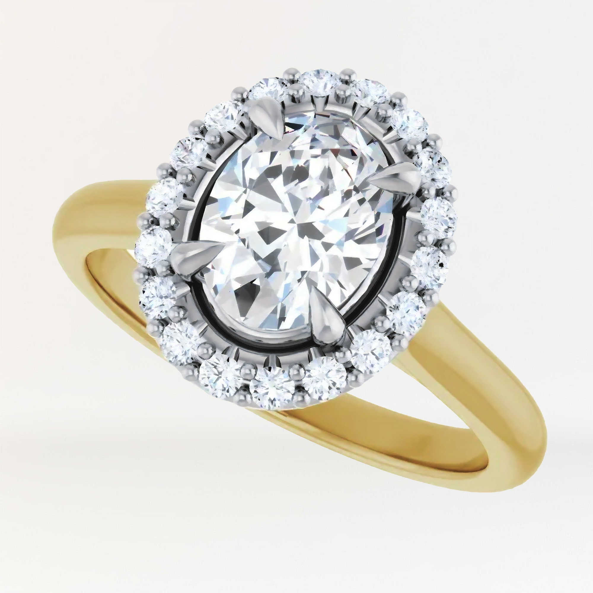 Halo Engagement Ring